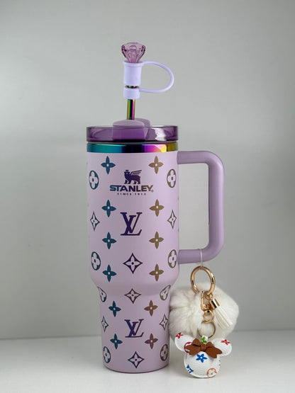 40oz Luxury-Inspired Quencher Tumbler – Lilac